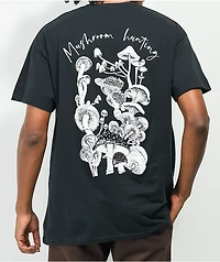 Dravus Mushroom Hunting Black T-Shirt