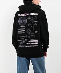 Dravus Mushroom Studies Black Hoodie