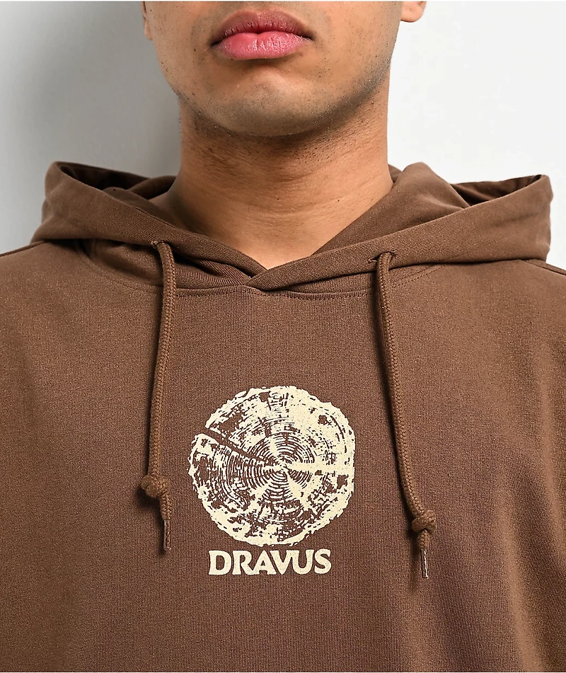 Dravus Natural State Brown Hoodie