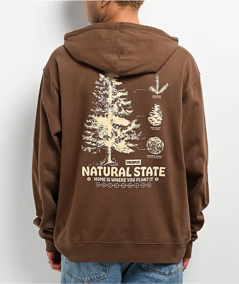 Dravus Natural State Brown Hoodie