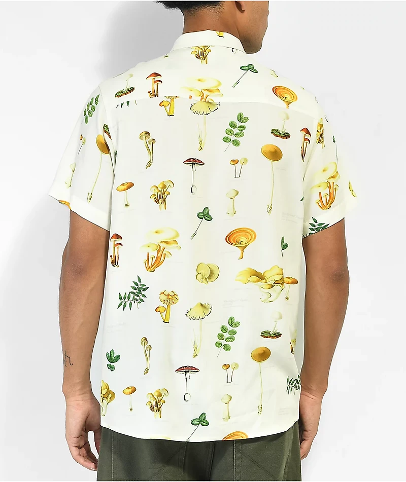 Dravus Neat Nature Sand Short Sleeve Button Up Shirt