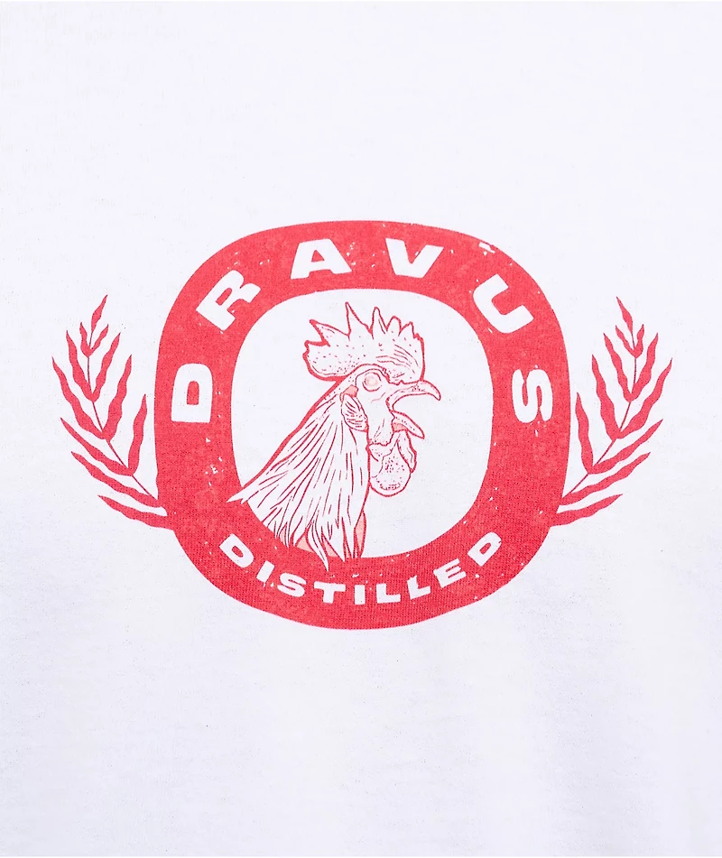 Dravus Pecking Order White Long Sleeve T-Shirt