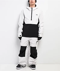 Dravus Pine Ridge White & Black 15K Anorak Snowboard Jacket