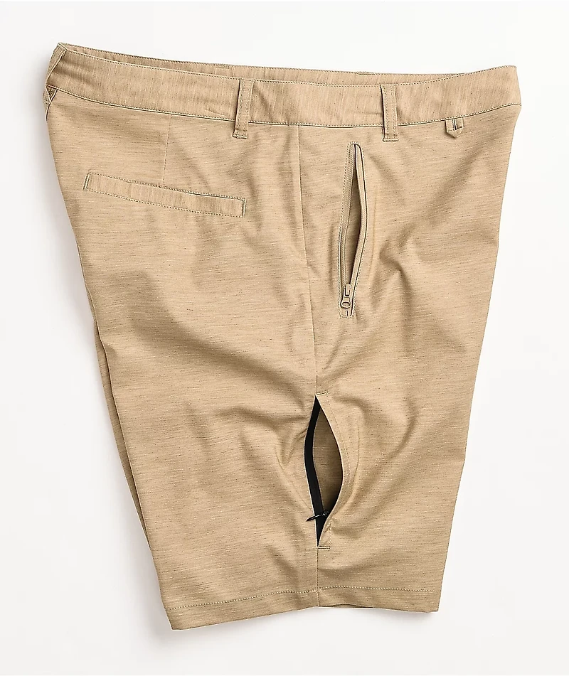 Dravus Recreational Khaki Hybrid Shorts