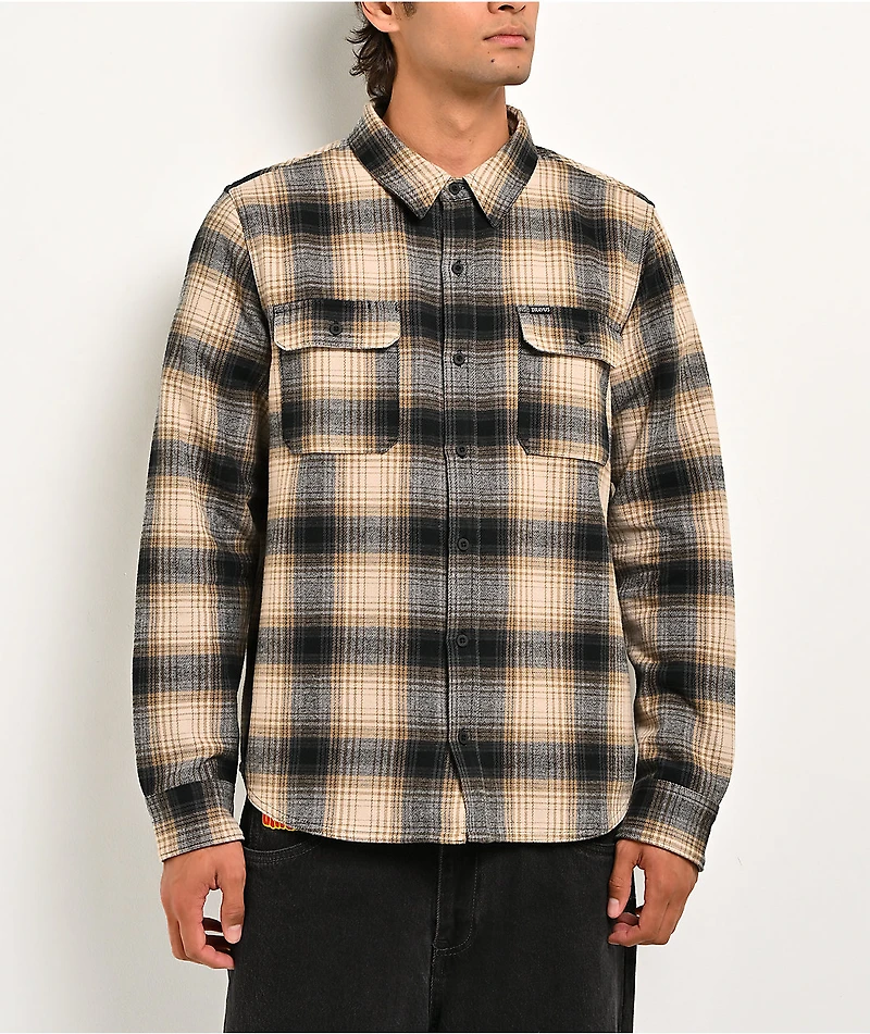 Dravus Required Brown & Navy Flannel Shirt