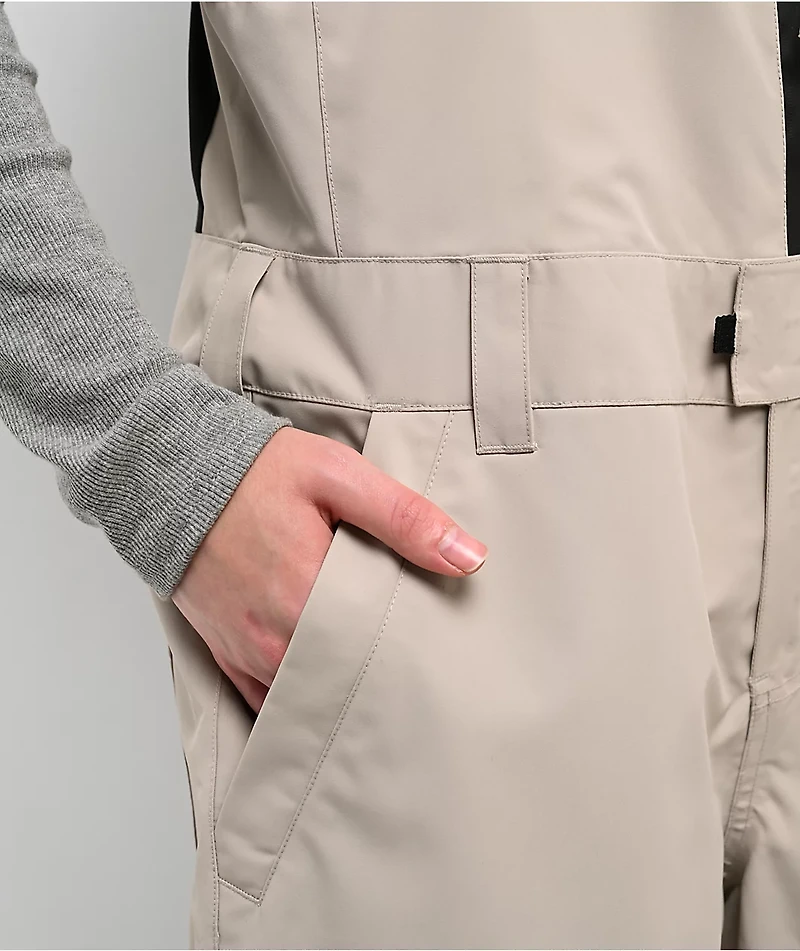 Dravus Rhododendron Khaki 15K Bib Snowboard Pants