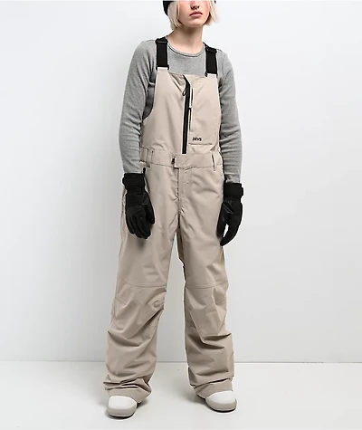 Dravus Rhododendron Khaki 15K Bib Snowboard Pants