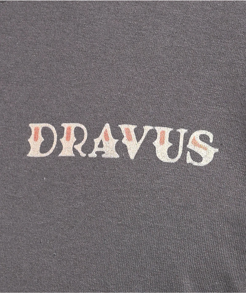 Dravus Sink Or Swim Charcoal Long Sleeve T-Shirt