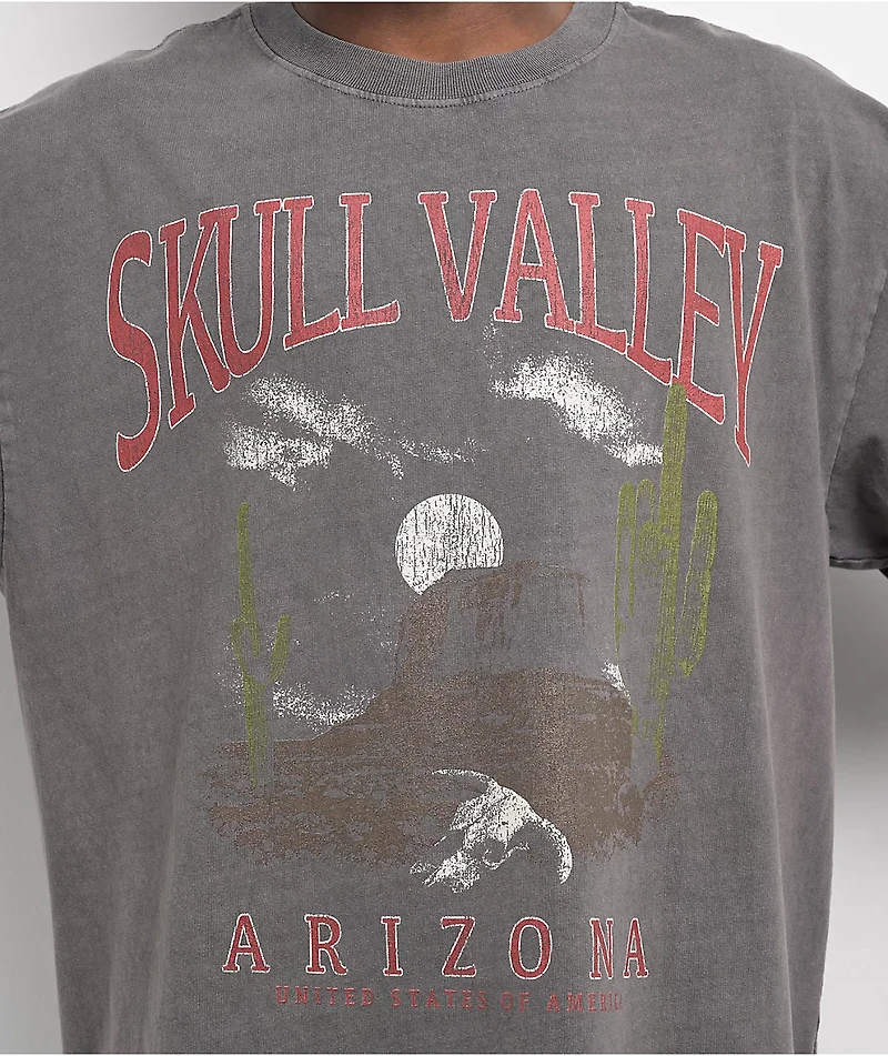 Dravus Skull Valley Charcoal T-Shirt