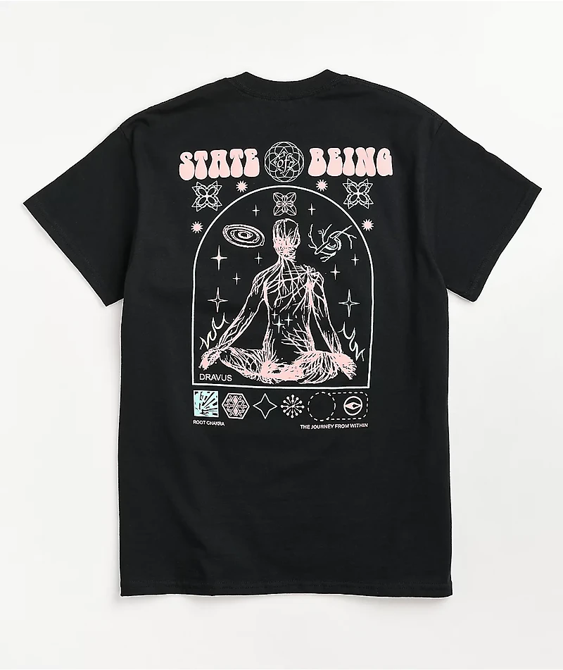 Dravus State Of Being Black T-Shirt