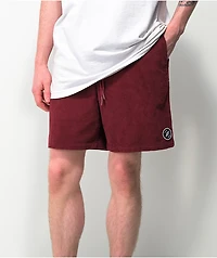 Dravus Stow Burgundy Corduroy Walk Shorts