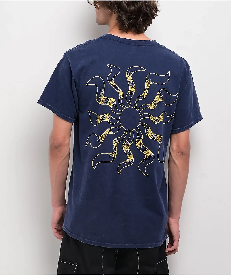 Dravus Sun Screen Navy Wash T-Shirt