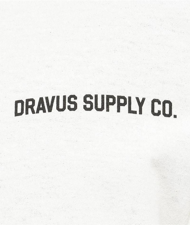 Dravus Tall Trees White Long Sleeve T-Shirt