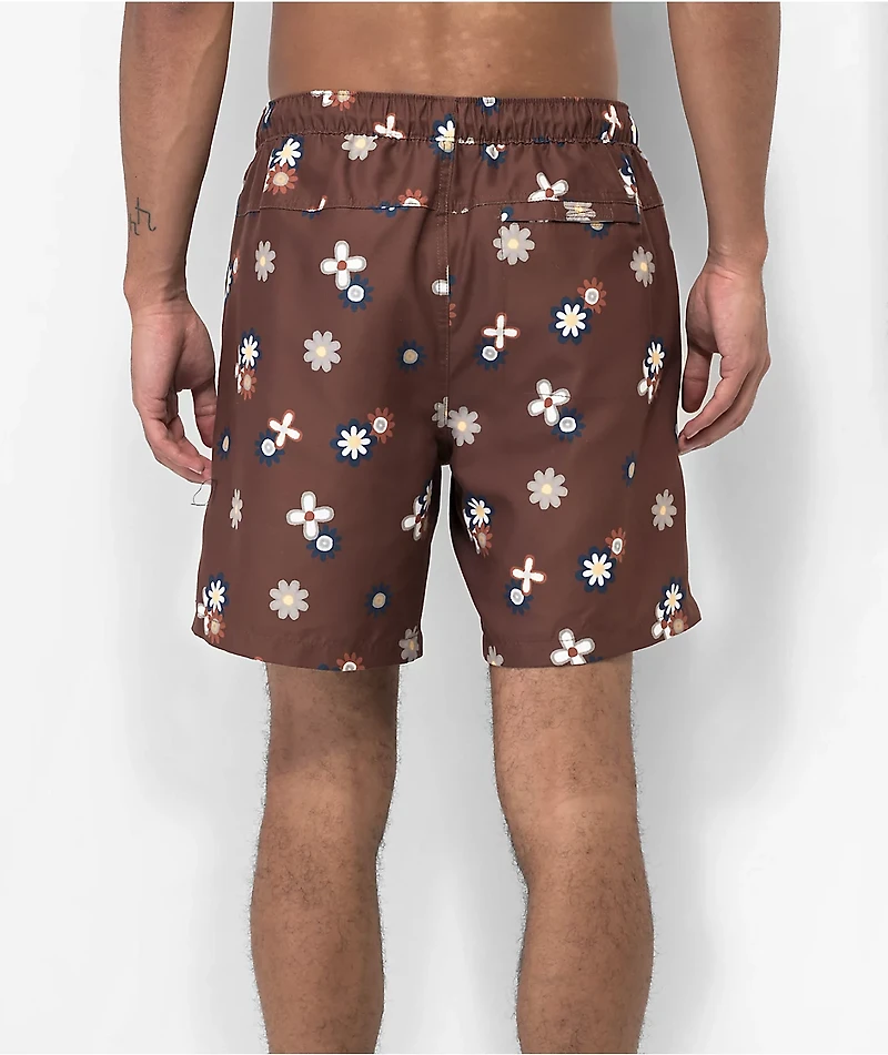 Dravus Terrapin Brown 18" Board Shorts