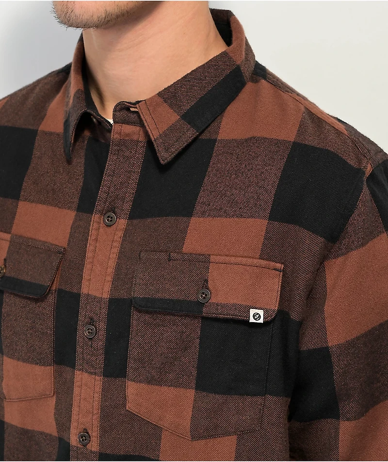 Dravus Travis Brown & Black Flannel Shirt