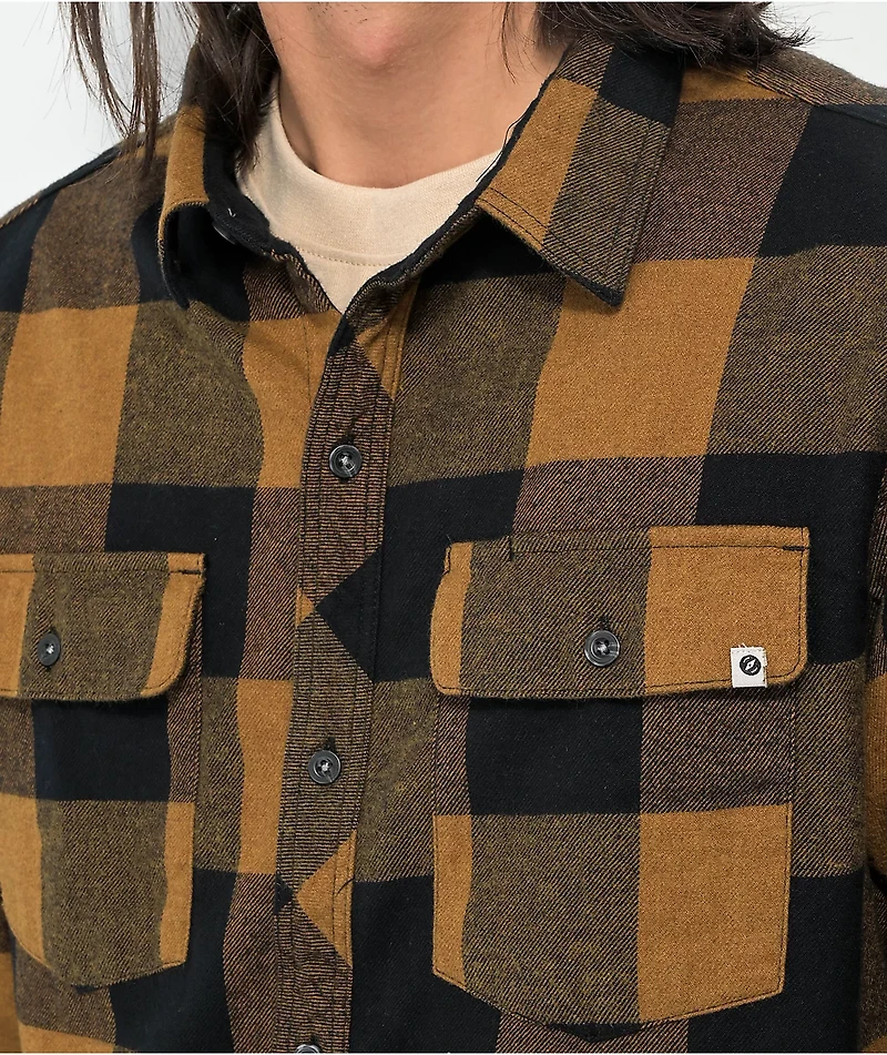 Dravus Travis Tobacco Flannel Shirt