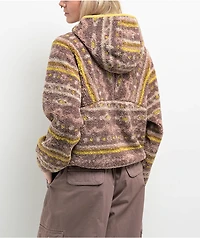 Dravus Vista Brown Sherpa Hoodie