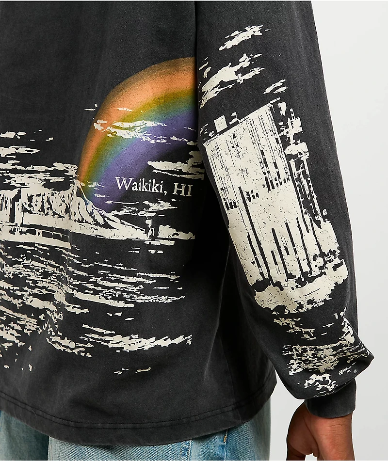 Dravus Waikiki Vintage Black Long Sleeve T-Shirt