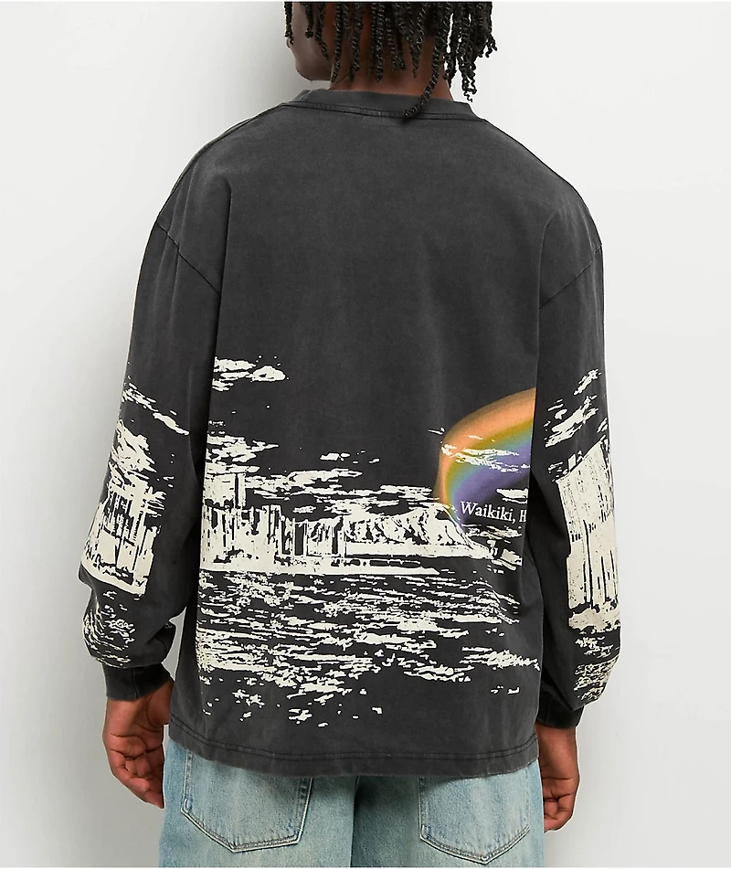 Dravus Waikiki Vintage Black Long Sleeve T-Shirt