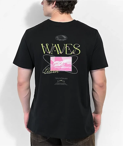 Dravus Waves Black T-Shirt
