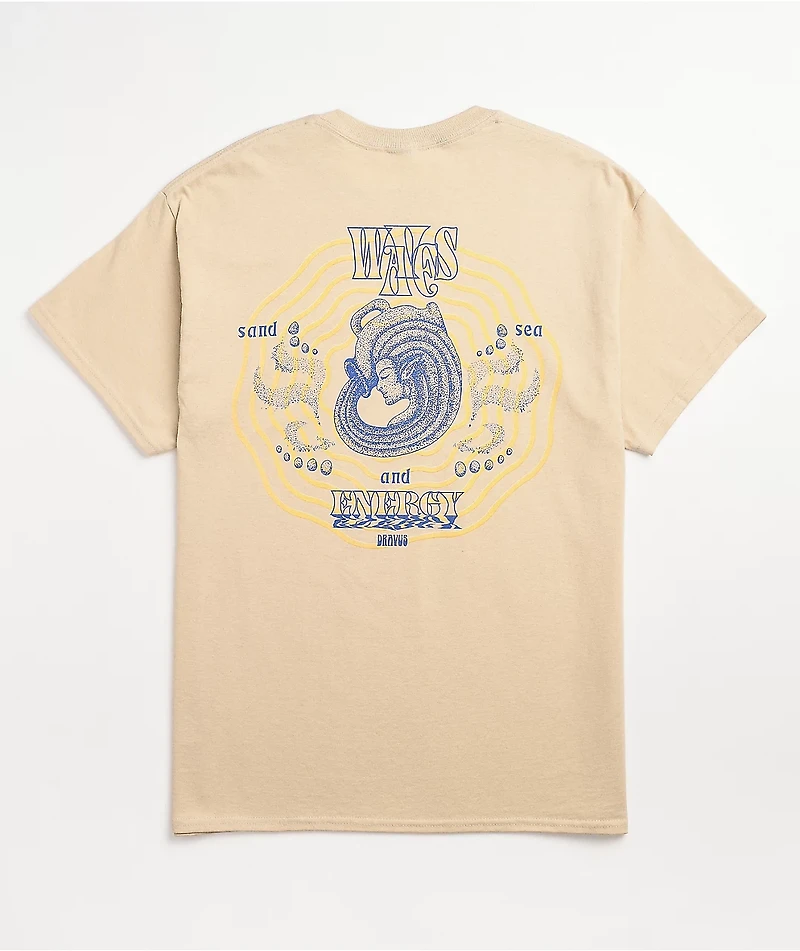Dravus Waves Of Energy Natural T-Shirt