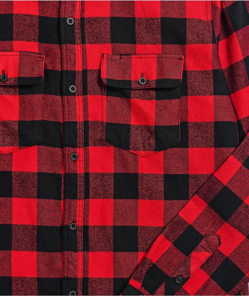 Dravus Willard Red & Black Flannel Shirt