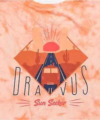 Dravus Yony Sun Seeker Pink Tie Dye Crop T-Shirt