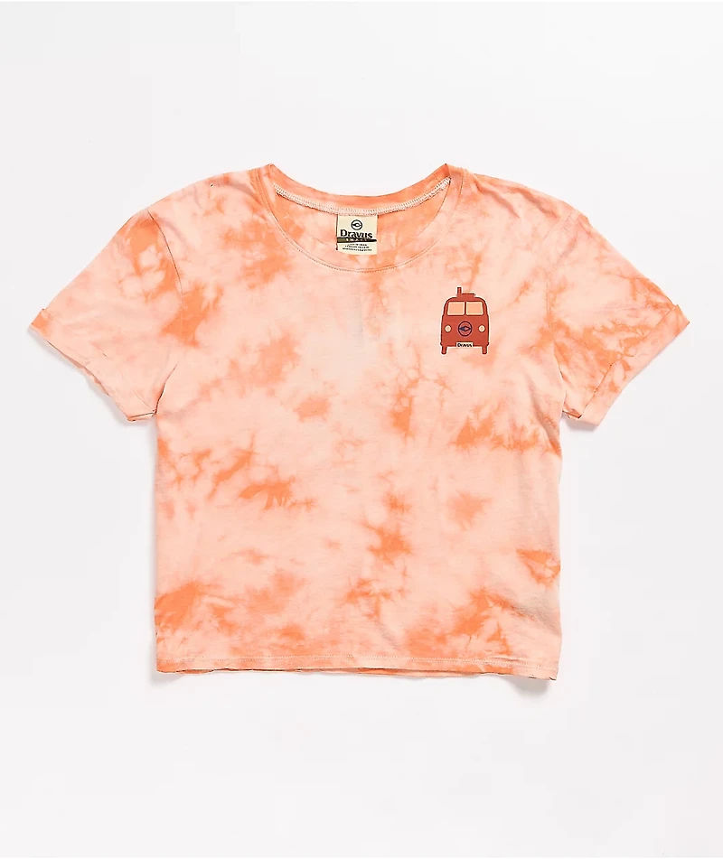 Dravus Yony Sun Seeker Pink Tie Dye Crop T-Shirt