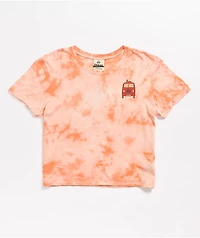 Dravus Yony Sun Seeker Pink Tie Dye Crop T-Shirt