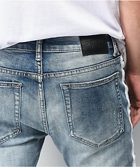 Dript Denim D.091 Racer Blue Distressed Skinny Jeans