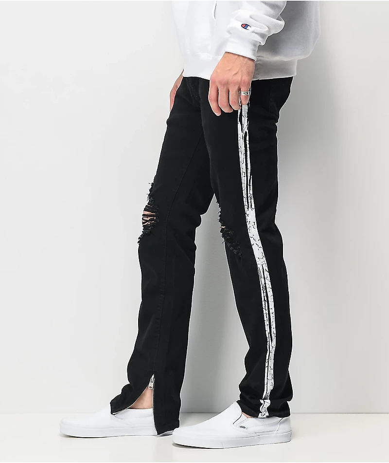 Dript Denim D.097 Racer Black Skinny Jeans