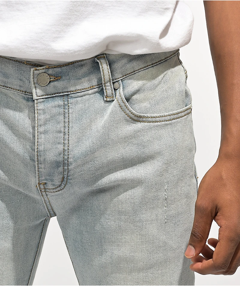 Dript Denim D.211 White Paint Blue Skinny Jeans