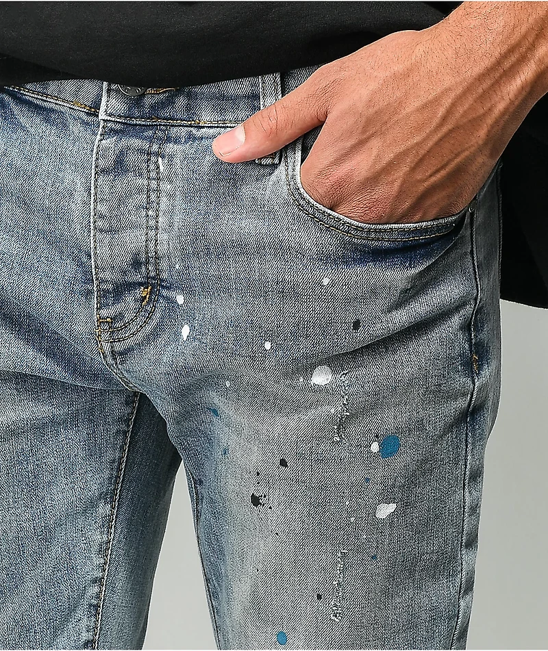 Dript Denim Starbolt Light Blue Skinny Jeans