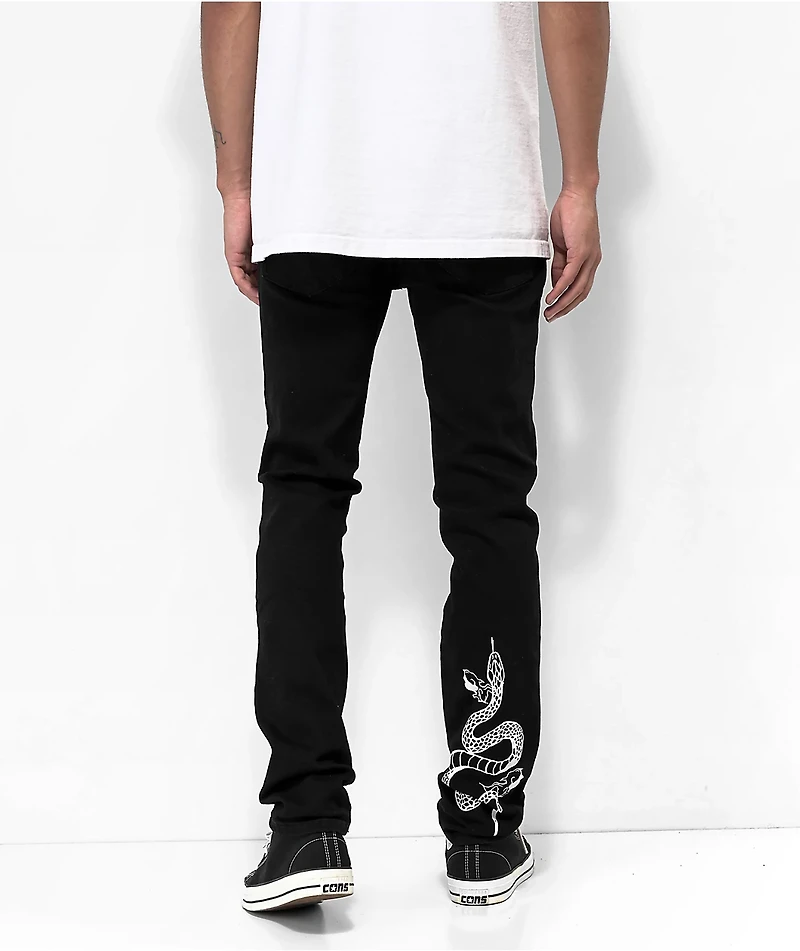 Dript Denim Tattoo Black Jeans