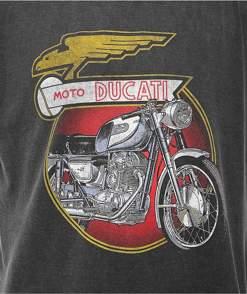 Ducati Moto Black Wash T-Shirt