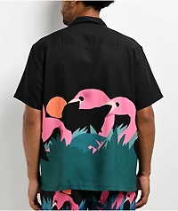 Duvin Mingo Design Short Sleeve Button Up Shirt