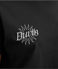 Duvin Skinny Dippin Black Crop T-Shirt