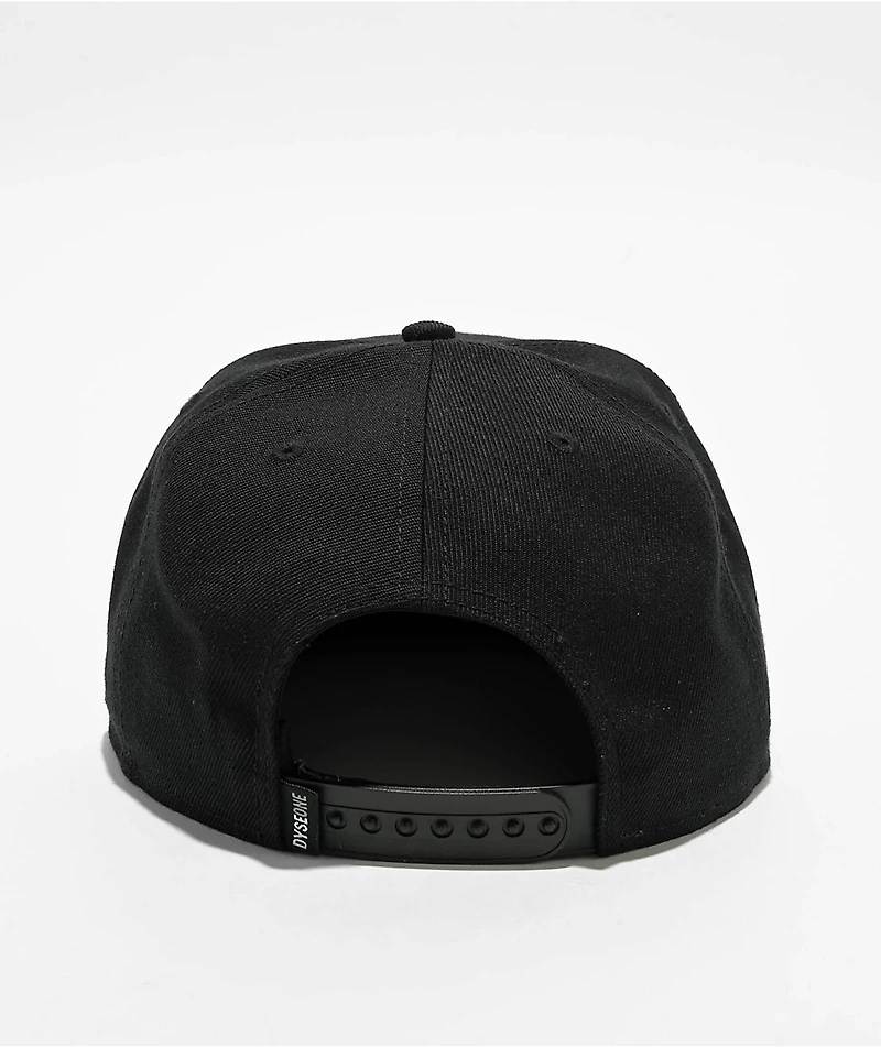 Dyse One LA Script Black Snapback Hat