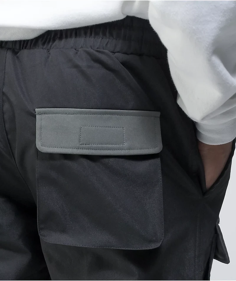 EPTM Black Hook & Loop Cargo Pants