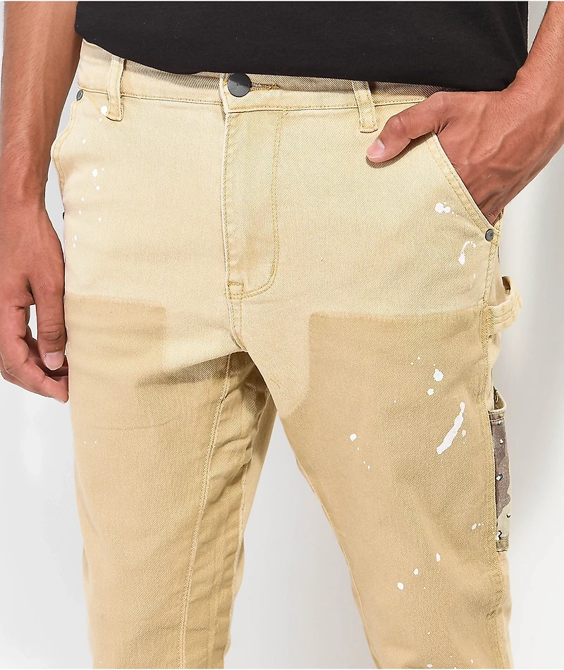 EPTM Camo Pocket Khaki Flare Pants