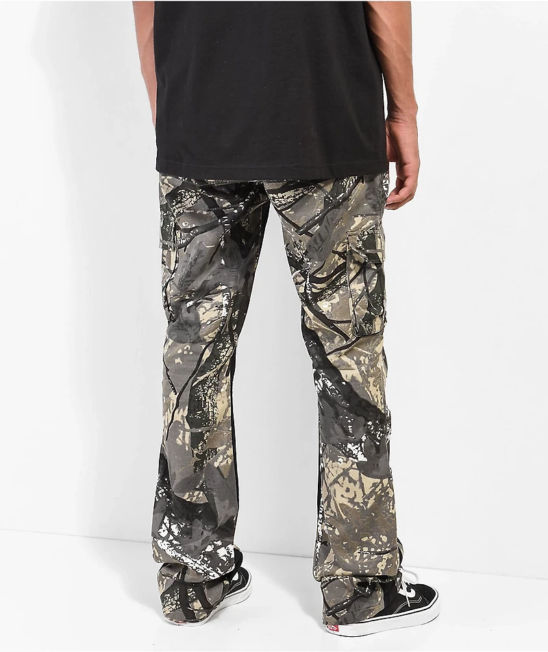 EPTM Hunter Camo & Black Flare Pants