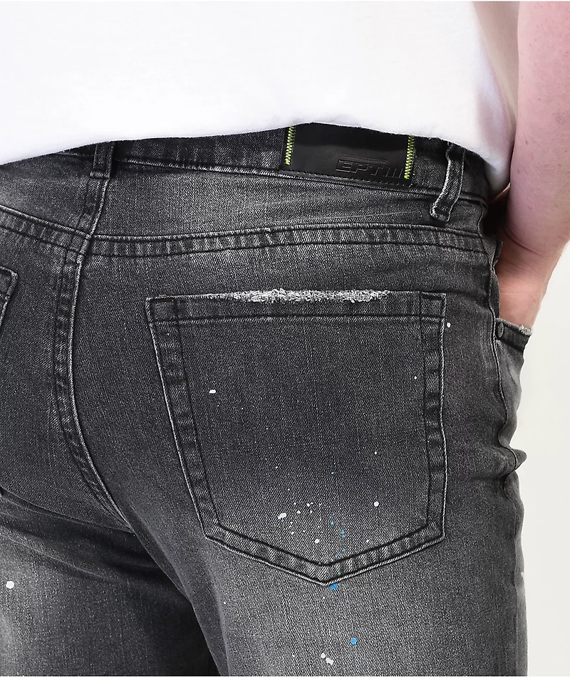 EPTM Kidd Black Flare Denim Jeans