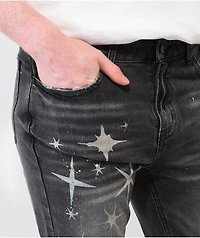 EPTM Kidd Black Flare Denim Jeans