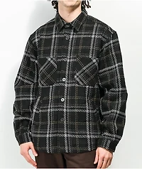 EPTM Slit Black & Mocha Flannel Shirt