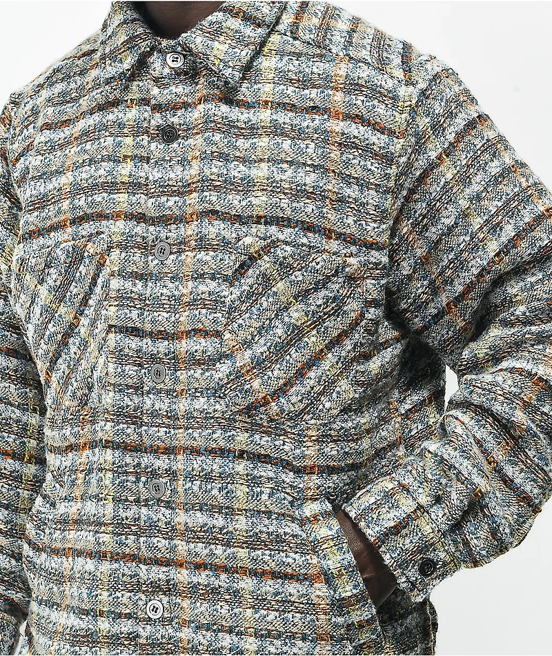 EPTM Slit Brown Flannel Shirt