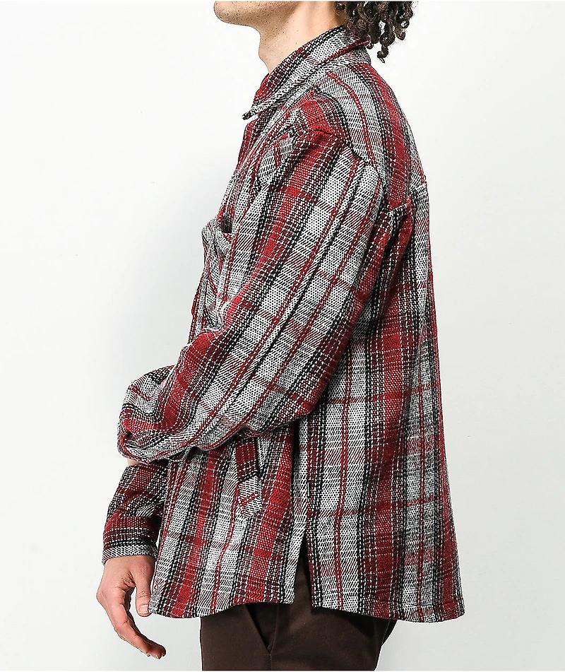 EPTM Slit Red & Grey Flannel Shirt