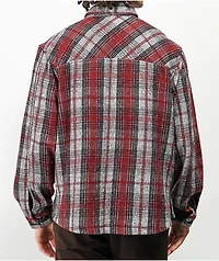 EPTM Slit Red & Grey Flannel Shirt