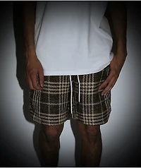 EPTM Tweed Brown Trucker Shorts