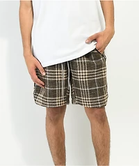EPTM Tweed Brown Trucker Shorts