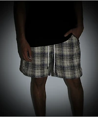 EPTM Tweed Trucker Blue & White Shorts